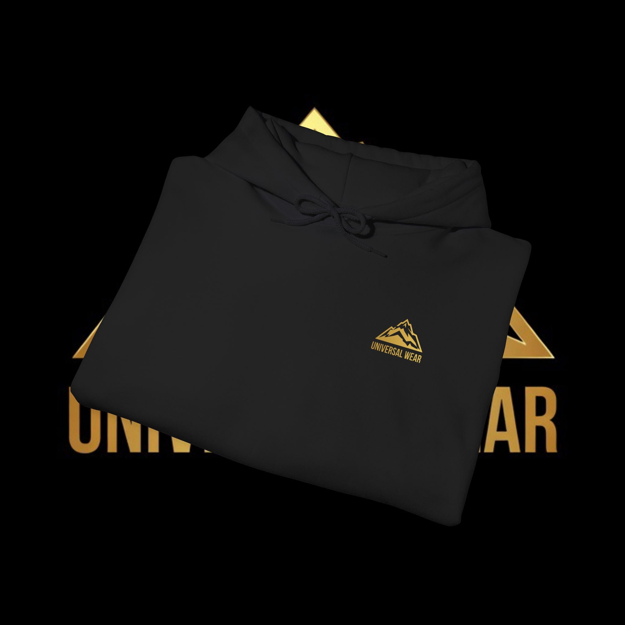 Universal Wear black and gold hoodie