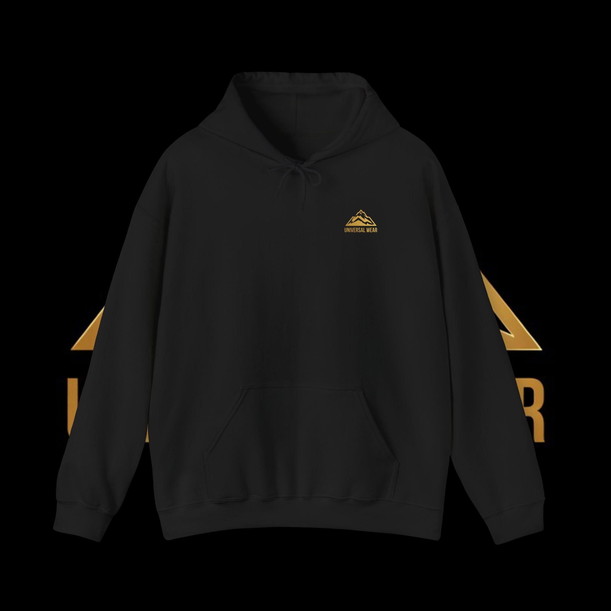 Universal Wear black and gold hoodie