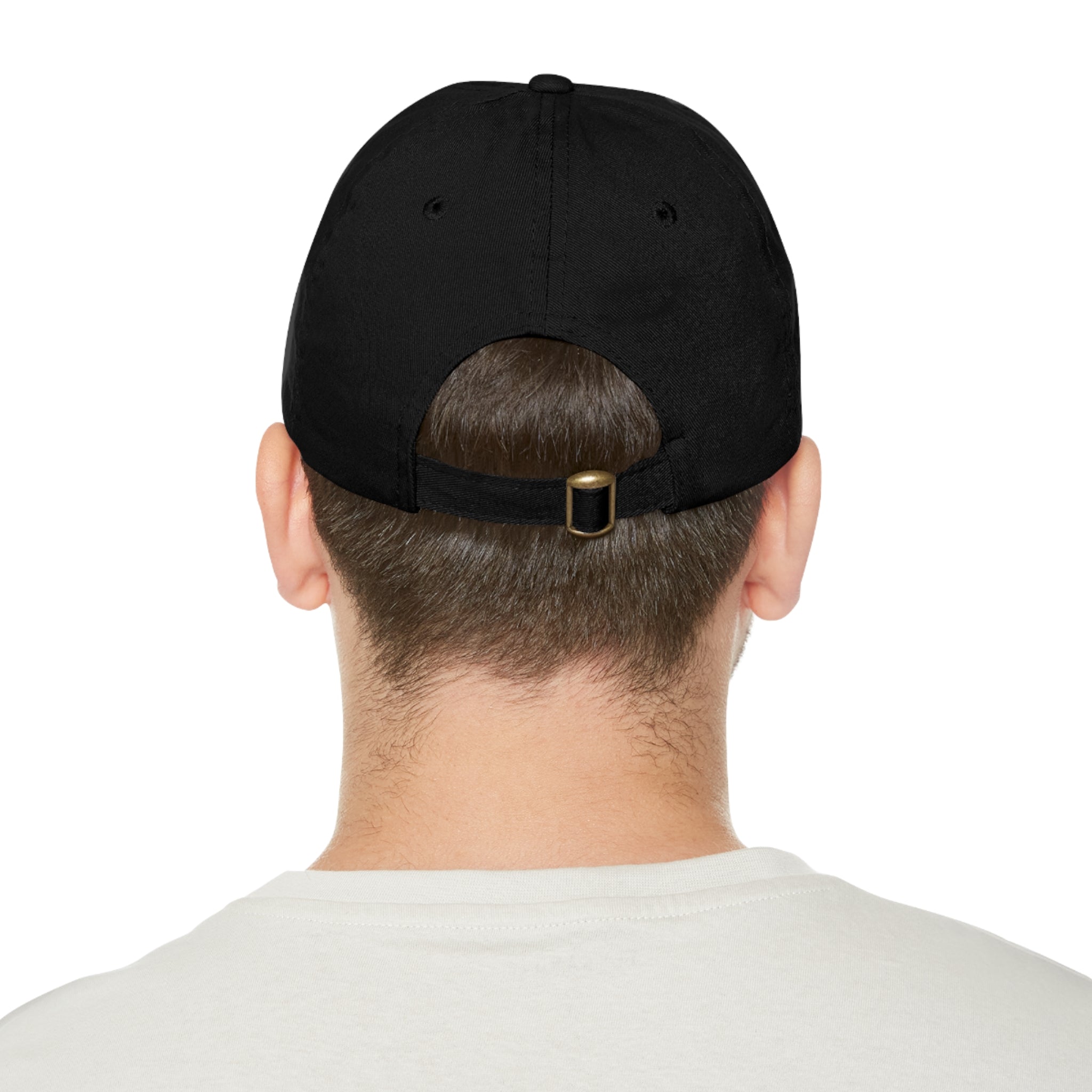 Universal Wear Leather Patch Hat — Mountain Logo Baseball Cap