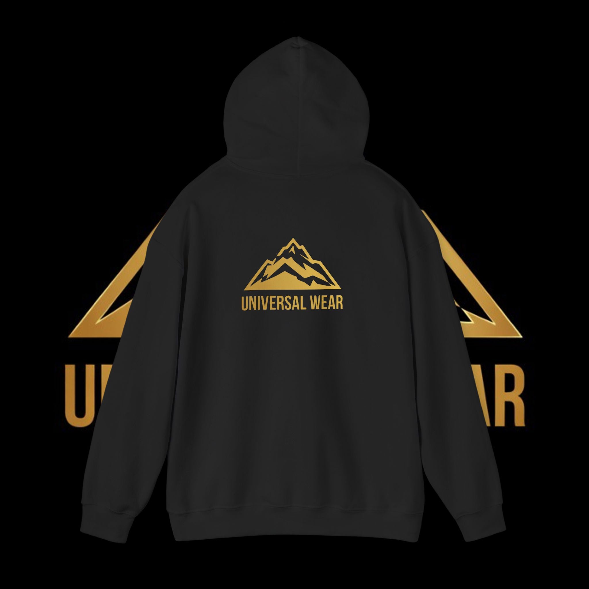 Universal Wear black and gold hoodie