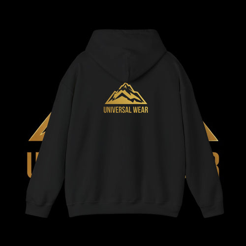 Universal Wear black and gold hoodie